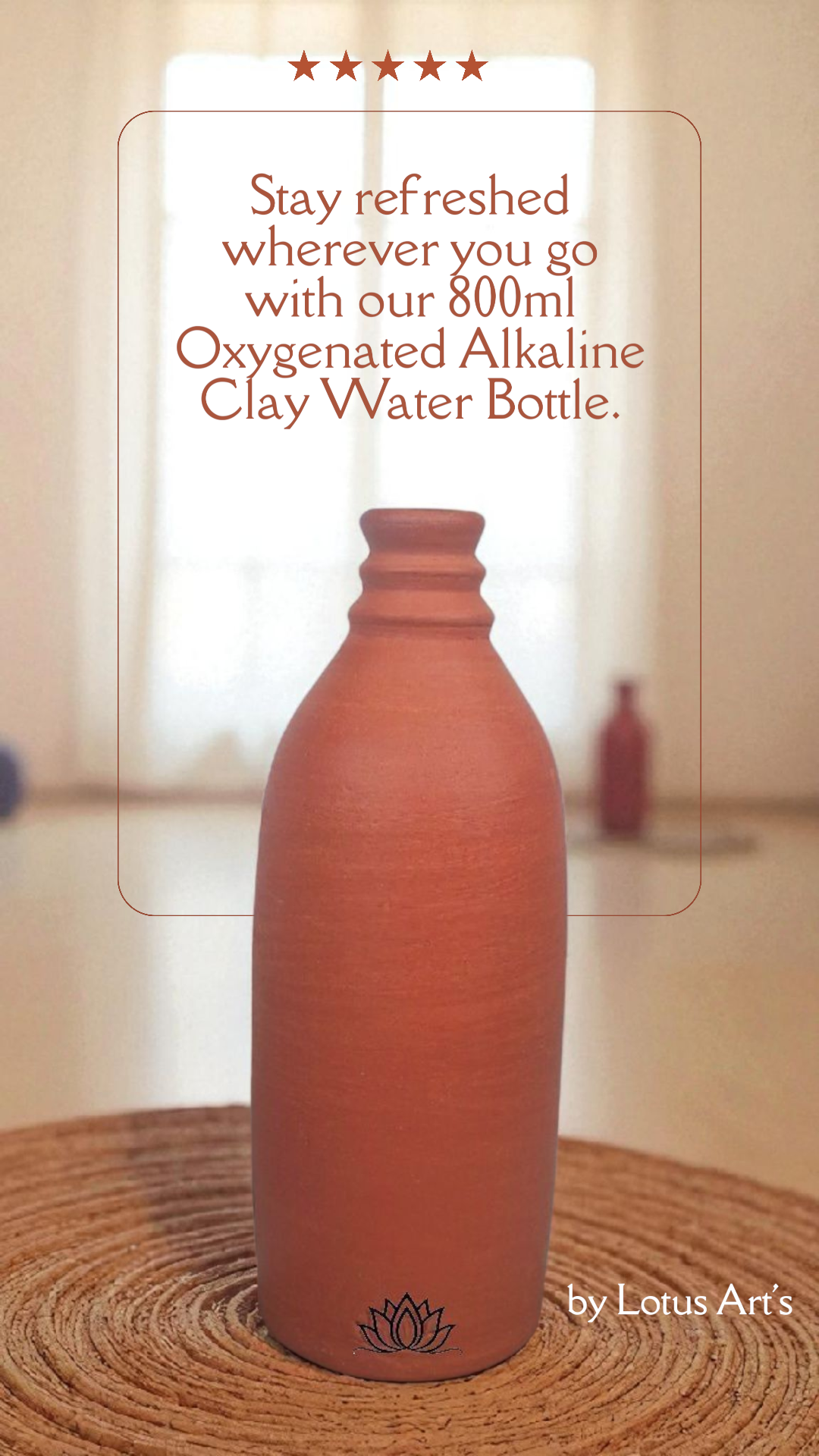 Clay bottle 800ml