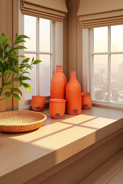 Clay Water Bottle 600ml